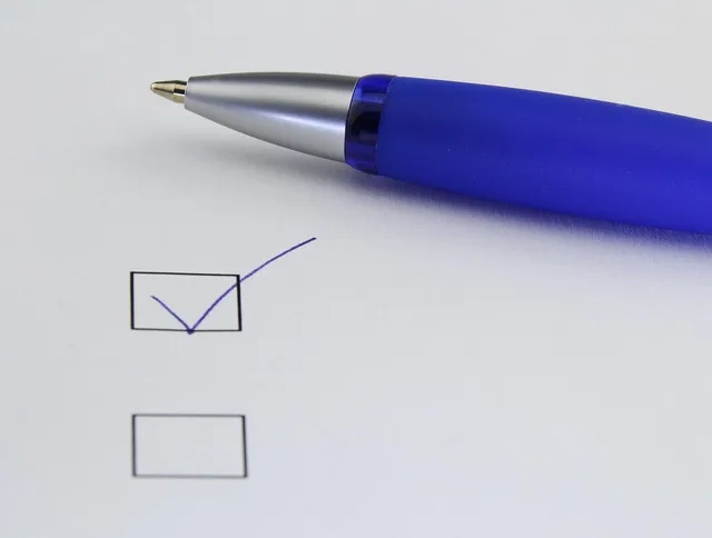 office, selection, write, paper, mark with a cross, done, ballpoint pen, pen, select, checklist, selection list, decide, decision, checklist, checklist, checklist, checklist, checklist. What a serious display advertising checklist covers